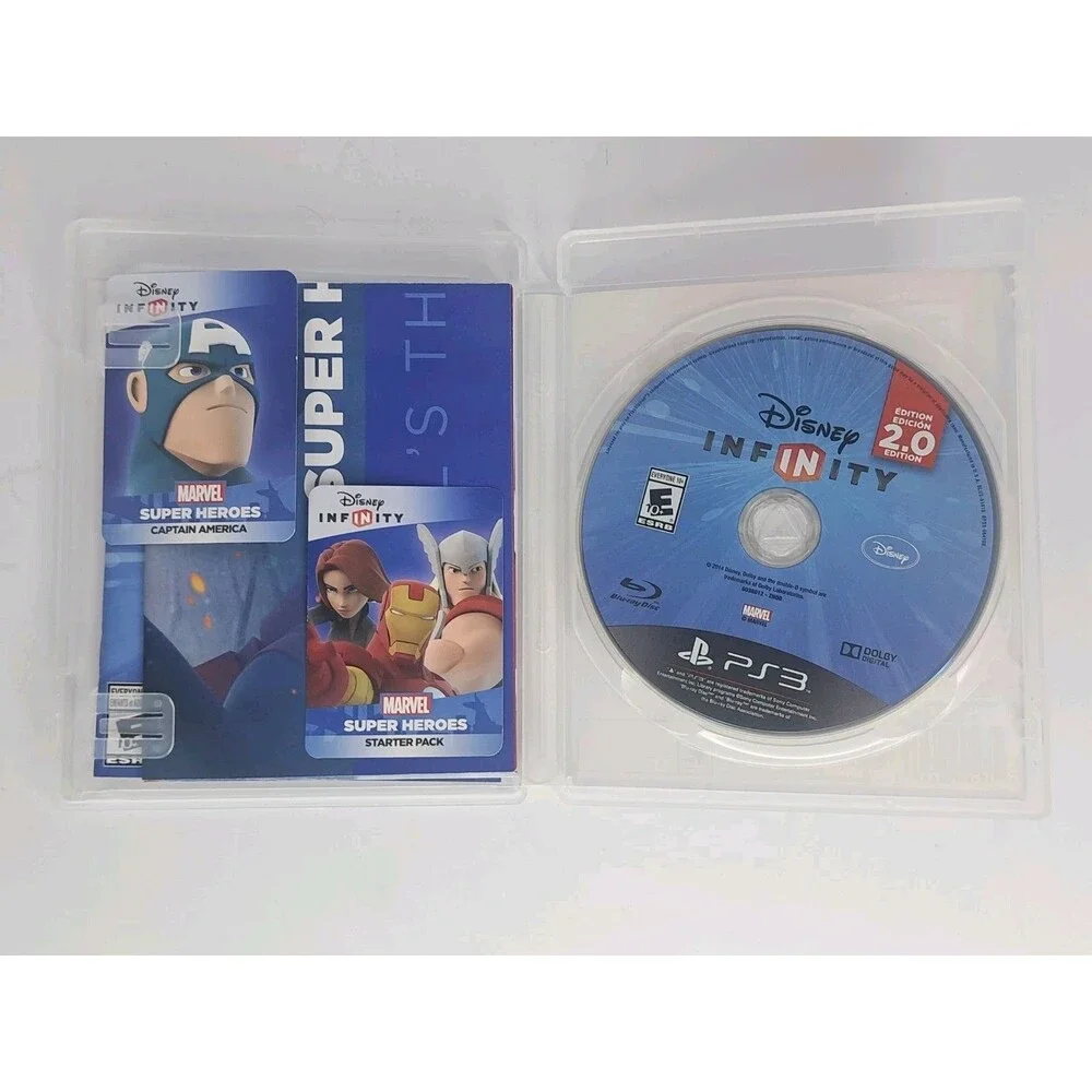 Disney Infinity 2.0 Marvel Super Heroes Starter Pack Ps3 Video Game Complete Euc